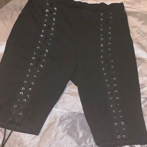 Laced Up Bermuda Shorts